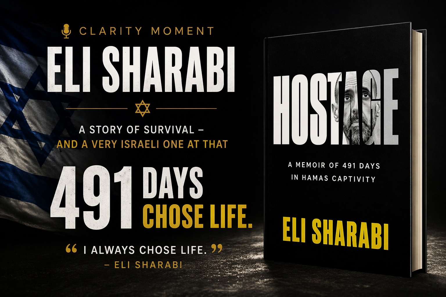 Clarity Moment: Eli Sharabi: A Story of Survival – And a Very Israeli One at That