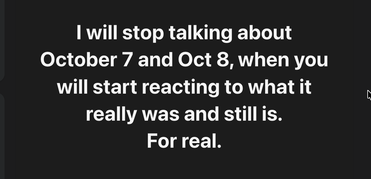 October 7 & 8: A Vivid Reality